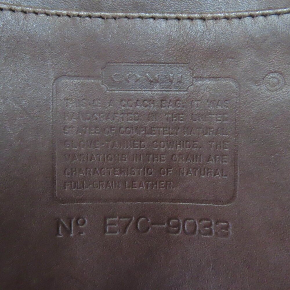 Vintage Coach Ergo Glove Leather Shoulder Bag, Brown, Rare, 9033, Women's - Picture 10 of 12